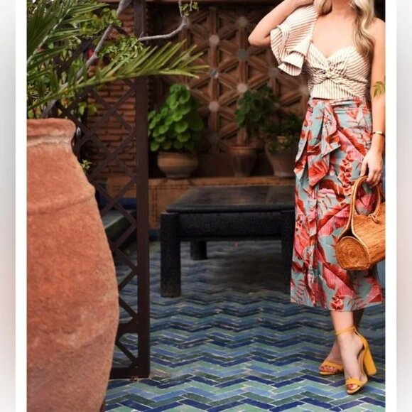 Johanna Ortiz Rio Maranon Tropical Midi Skirt - Picture 3 of 16